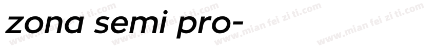 zona semi pro字体转换